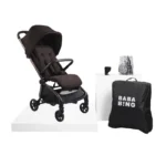 Bababing Imi Compact Auto Fold Stroller Plus Free Backpack - Kofe