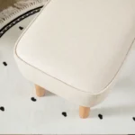 Babymore Ida Nursing Chair with Stool - Ivory - Image 4