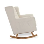 Babymore Lux Snuggle Nursing Chair with Stool - Ivory - Image 8