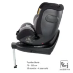 Babymore Macadamia 360 Rotating i-Size Group 0-12 Years All Stages Car Seat - Black - Image 3