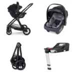 Babymore Mimi 3-in-1 Travel System Car Seat Bundle – Black - Image 2