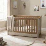 Babymore Mira Cot Bed - Cashmere Warm Oak - Image 2