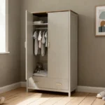 Babymore Mira Nursery Wardrobe - Cashmere Warm Oak - Image 2