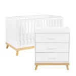 Babymore Mona 2 Piece Nursery Roomset - White - Image 3