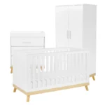 Babymore Mona 3 Piece Nursery Roomset - White - Image 2