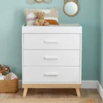 Babymore Mona 3 Piece Nursery Roomset - White - Image 11