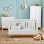 Babymore Mona 3 Piece Nursery Roomset - White