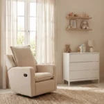 Bebe & Beyond Ted Nestler Nursing Chair - Oat