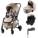 Britax Rio Style All in One Travel System with Baby-Safe Core Car Seat - Teak