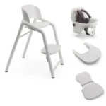 Bugaboo Giraffe Highchair & Complete Baby Set - White/White
