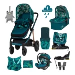 Cosatto Wow 2 All Stage Everything Bundle Travel System – Midnight Jungle