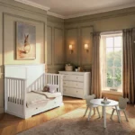 CuddleCo Beaumont Grande 3 Piece Nursery Furniture Set – White - Image 3