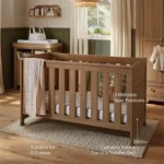 CuddleCo Burford Cot Bed - Oak - Image 4
