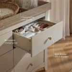 CuddleCo Clara 6 Drawer Dresser & Changer - Cashmere/Ash - Image 3