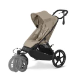 Cybex Avi Spin Luxury Cloud T Bundle Travel System – Almond Beige/Black - Image 7
