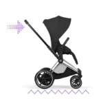 Cybex e-Priam Ultimate Birth & Beyond Bundle Travel System – Chrome Brown / Sepia Black - Image 5