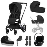 Cybex e-Priam Style Ultimate Bundle - Matt Black/Sepia Black