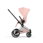 Cybex Priam Ultimate Accessory Bundle Travel System – Chrome Brown/Peach Pink - Image 3