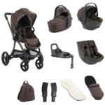 egg® 3 Ultimate 360 (Shell & Toddler Car Seat) Family Bundle - Chocolate Velvet