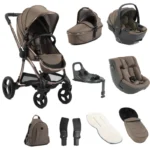 egg® 3 Ultimate 360 (Shell & Toddler Car Seat) Family Bundle - Mink