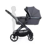 iCandy Peach 8 Complete Travel System with Cocoon 360 & Base – Grey/Storm Grey - Image 2