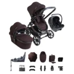 iCandy Peach 8 Editions Complete Bundle with Cocoon 360 and Base - Coffee Beans/Black
