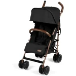 Ickle Bubba Discovery PRIME Rose Gold Chassis Pushchair-Black - Image 3
