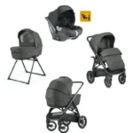 Inglesina Aptica XT Quattro Travel System – Black/Charcoal Grey