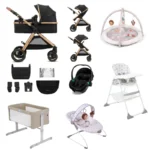 Kinderkraft Esme 11 Piece Travel & Home Bundle - Pure Black