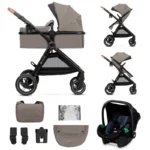 Kinderkraft Esme Pro 11 Piece Travel Bundle - Sand Beige - Image 2