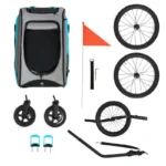 Kinderkraft NAVA 3in1 Baby Stroller - Hawaiian Blue - Image 15