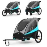 Kinderkraft NAVA 3in1 Baby Stroller - Hawaiian Blue