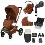 Maxi Cosi Fame 10 Piece Premium Family Travel System - Copper Terra