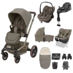 Maxi Cosi Fame 10 Piece Premium Family Travel System - Oak Truffle