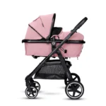 miniuno Toura Travel System with Lie Flat i-Size Carseat & Isofix Base - Pink - Image 3