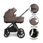 My Babiie MB450 Luxe 3in1 Travel System with Base - Cookie - Image 6