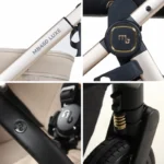 My Babiie MB450 Luxe 3in1 Travel System with Rotating Car Seat + Base - Feather - Image 8