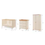 Obaby Evie 3 Piece Room Set - Cashmere - Image 5
