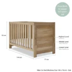 Obaby Nika Cot Bed - Oak - Image 5