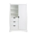 Obaby Stamford Classic Sleigh 3 Piece Furniture Roomset - White - Image 6