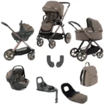 Oyster 4 7 Piece LUXURY Bundle with Capsule 360 i-Size Car Seat - Mink