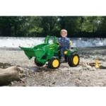 Peg Perego John Deere Ground Loader Childrens Ride On Digger-Green