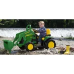 Peg Perego John Deere Ground Loader Childrens Ride On Digger-Green - Image 8