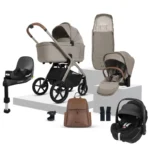 Silver Cross Cove Pebble 360 Pro2 Travel System Bundle – Champagne
