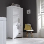 Silver Cross Notting Hill Double Wardrobe - White