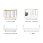 SnuzKot Skandi Cot Bed – Grey - Image 3
