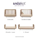 SnuzKot Skandi Cot Bed - Mocha - Image 6