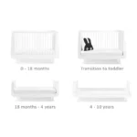 SnuzKot Skandi Cot Bed – White - Image 10