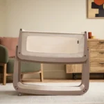 SnuzPod5 Bedside Crib with Mattress - Mocha - Image 4