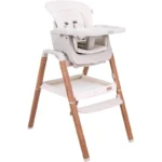 Tutti Bambini 2in1 Nova Highchair/Rocker Bundle - Ecru/Scandinavian Walnut - Image 5